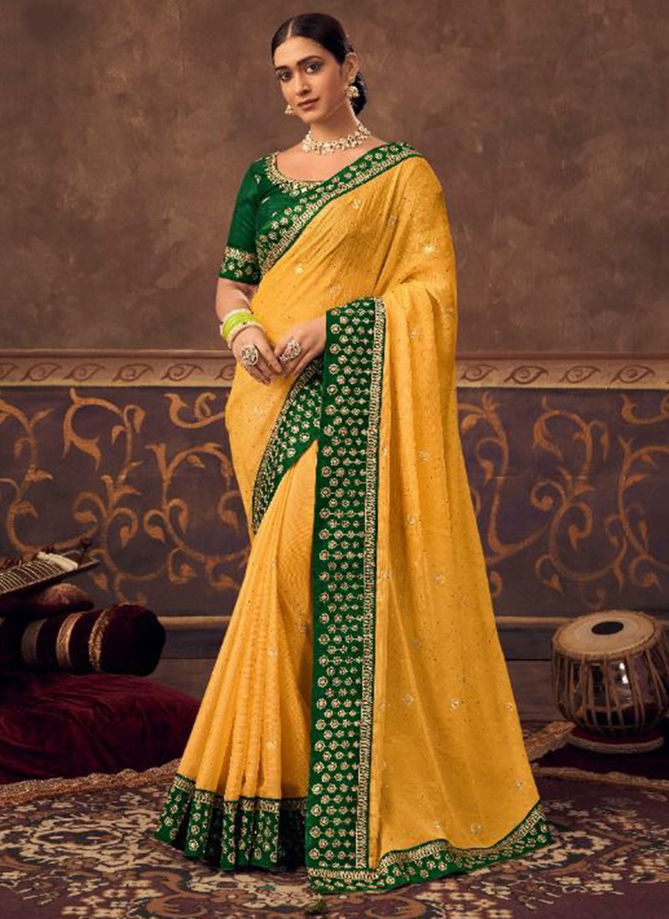 Nihaara Kavira New Latest Designer Ethnic Wear Chiffon Saree Collection